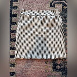 Ann Taylor Black and White Mini Skirt